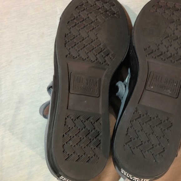 Gray and Black Converse Star Player 76 Leather Sneakers - Picture 7 of 16